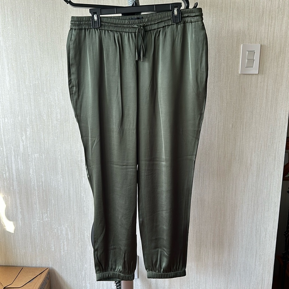 Express satin women joggers, size L